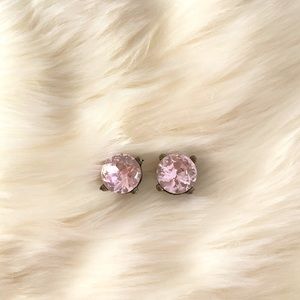 Pink gem studs